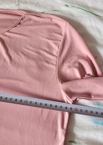 Diğer Düğmeli Pembe Uzun Full Penye Elbise Tesettür