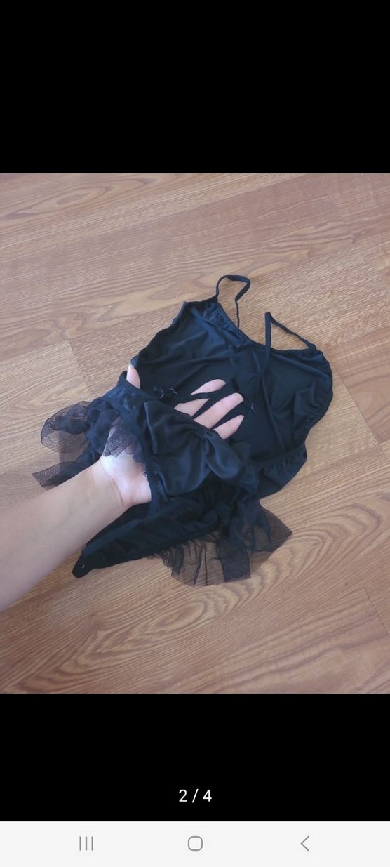 Fırfırlı Mini Mavi Strappy Mayo Yoga - Görsel 2