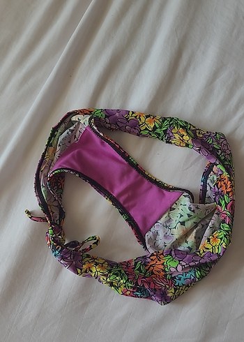 Çiçek Desenli Çok Renkli Bohem Bikini Altı - Görsel 4