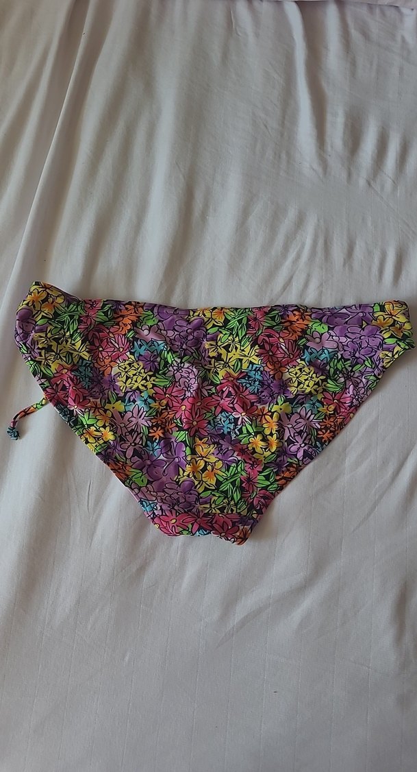 Çiçek Desenli Çok Renkli Bohem Bikini Altı - Görsel 3