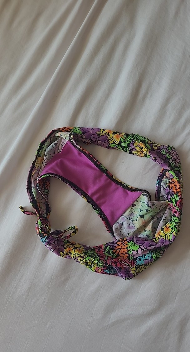 Çiçek Desenli Çok Renkli Bohem Bikini Altı - Görsel 4