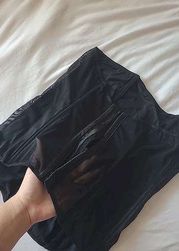 Dantel Detaylı Siyah Hemşire Korsesi - Görsel 2