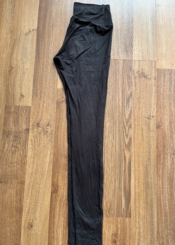 Zara Antrasit Kadın Süet Tayt - Midi Boy - Görsel 5
