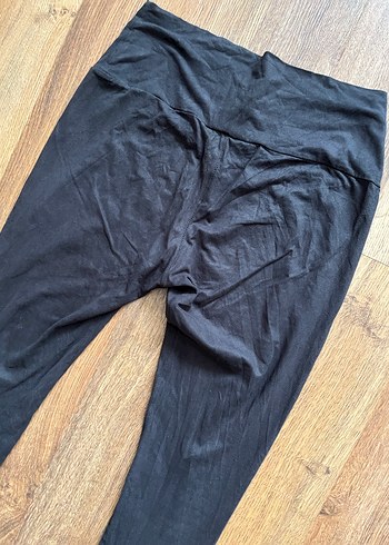 Zara Antrasit Kadın Süet Tayt - Midi Boy - Görsel 4