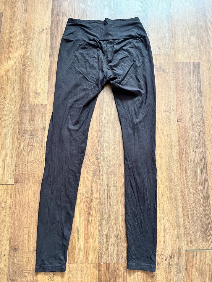 Zara Antrasit  Kadın Süet Tayt - Midi Boy - Görsel 3