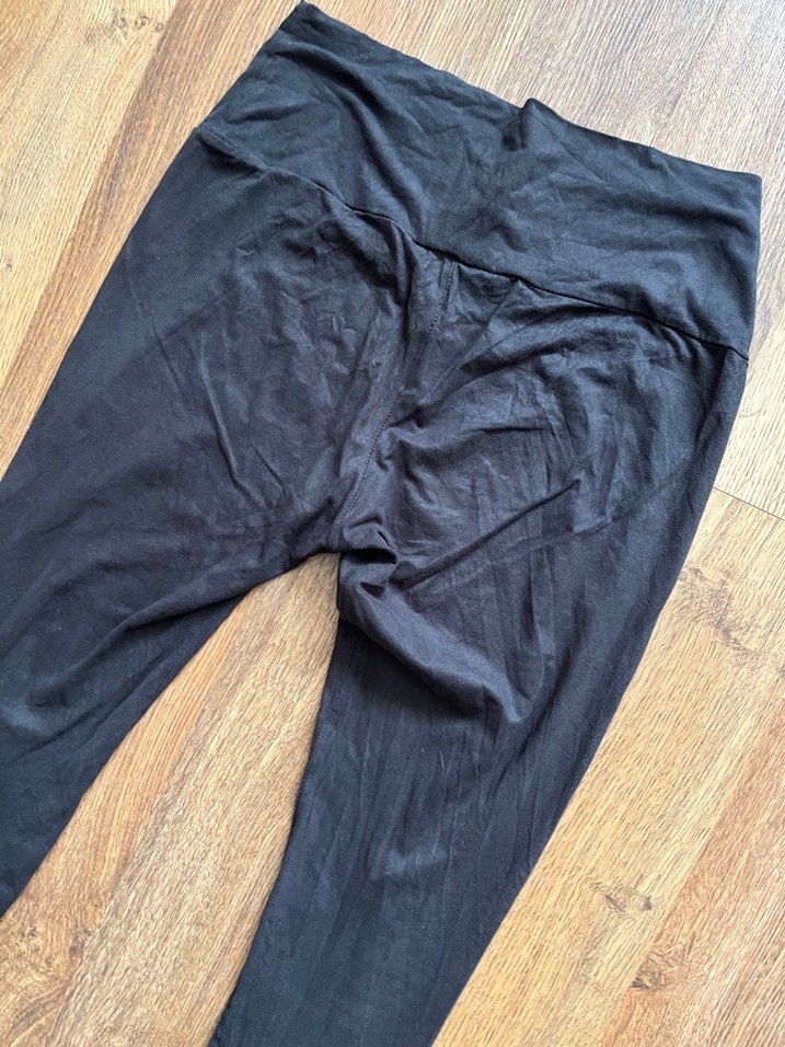 Zara Antrasit  Kadın Süet Tayt - Midi Boy - Görsel 4