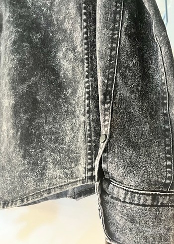 Levis Gri Denim Erkek Gömlek, Düğmeli, Dar Kesim - Görsel 3