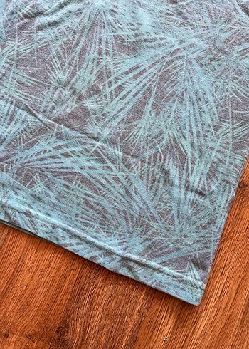 U.S Polo Turkuaz Mavisi Taşlamalı Desenli Erkek Polo Tişört - Görsel 5