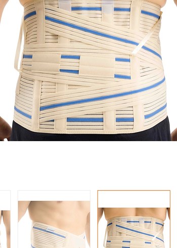 Ortholand Kemerli Lumbosakral Korse 26 cm Beyaz - Görsel 2