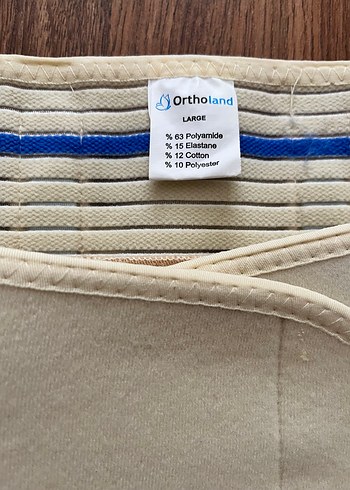 Ortholand Kemerli Lumbosakral Korse 26 cm Beyaz - Görsel 5