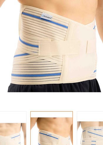 Ortholand Kemerli Lumbosakral Korse 26 cm Beyaz - Görsel 3