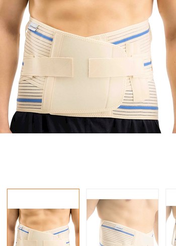 Ortholand Kemerli Lumbosakral Korse 26 cm Beyaz - Görsel 4