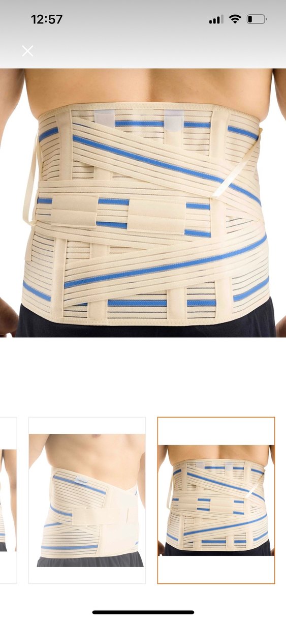 Ortholand Kemerli Lumbosakral Korse 26 cm Beyaz - Görsel 2