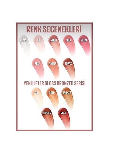 Beden Renk Maybelline lifter gloss