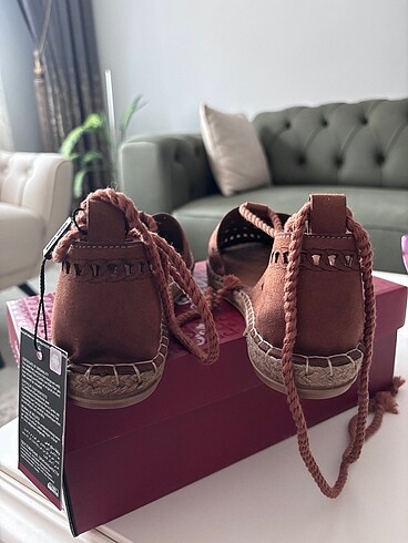 39 Beden kahverengi Renk Pierre cardin sandalet