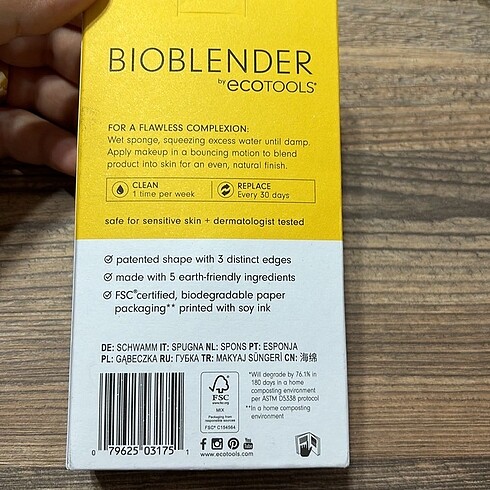 Ecotools Ecotools bioblender makyaj süngeri