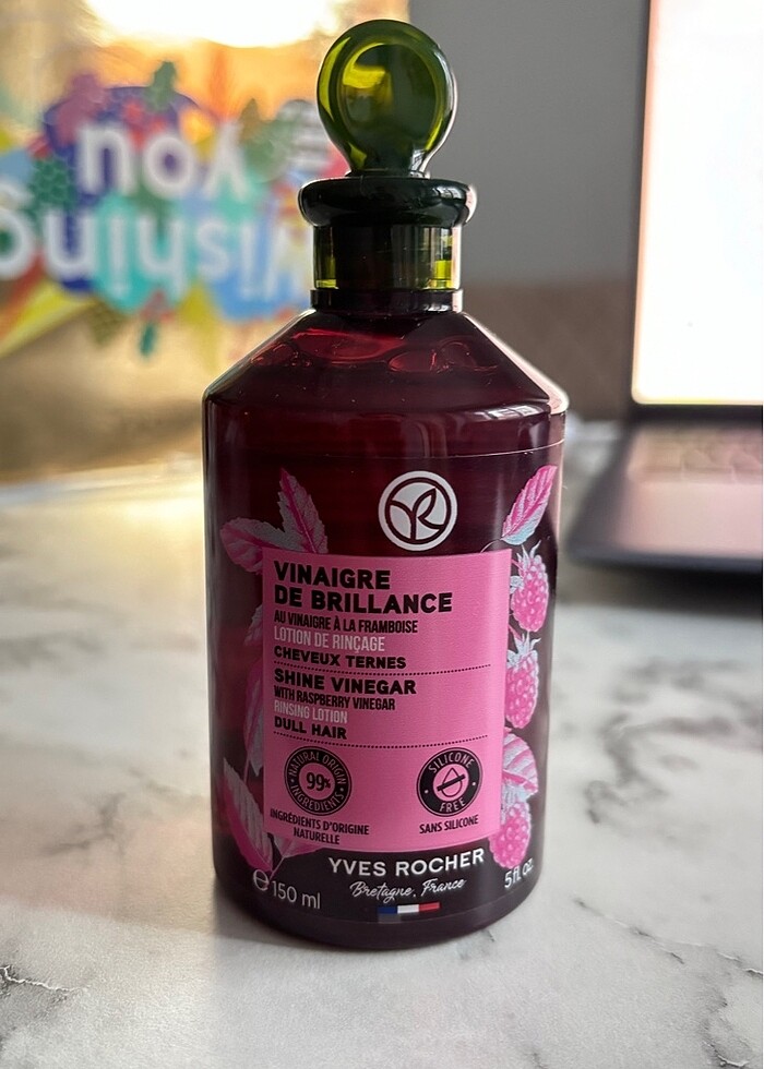 Yves rocher frambuaz saç sirkesi tonik - Görsel 2