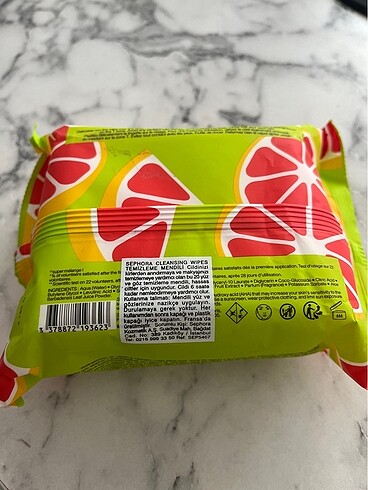Sephora Sephora peeling etkili yüz mendili