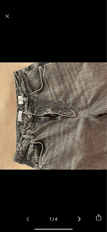 DEFACTO WİDE LEG GRİ JEAN