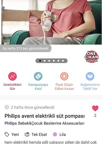  Philips avent gögüs pompası 