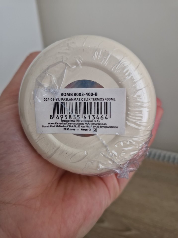 tantitoni bej rengi termos 400ml - Görsel 3