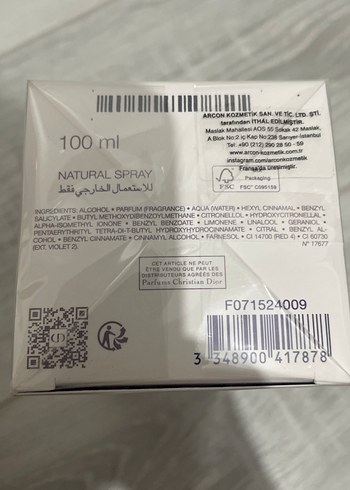 Dior Dior J'adore Kadın Parfümü 100 ml
