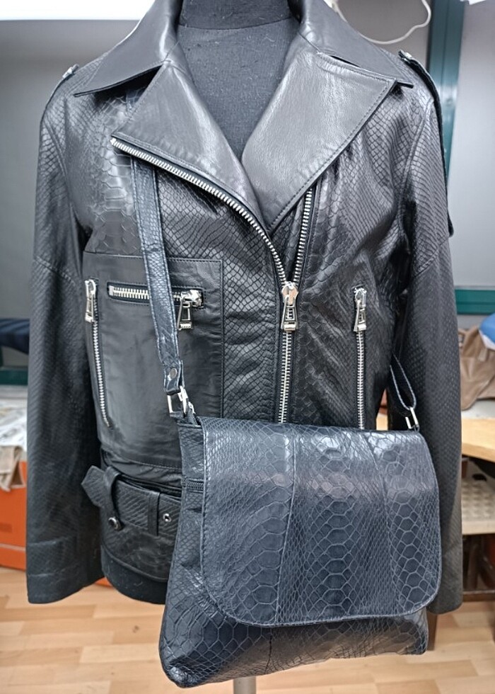 Bayan deri ceket  - Görsel 2