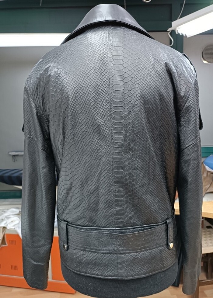 Bayan deri ceket  - Görsel 3