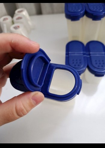 Mavi Plastik Baharatlık Seti - Görsel 4