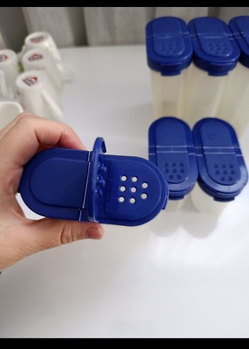 Mavi Plastik Baharatlık Seti - Görsel 2