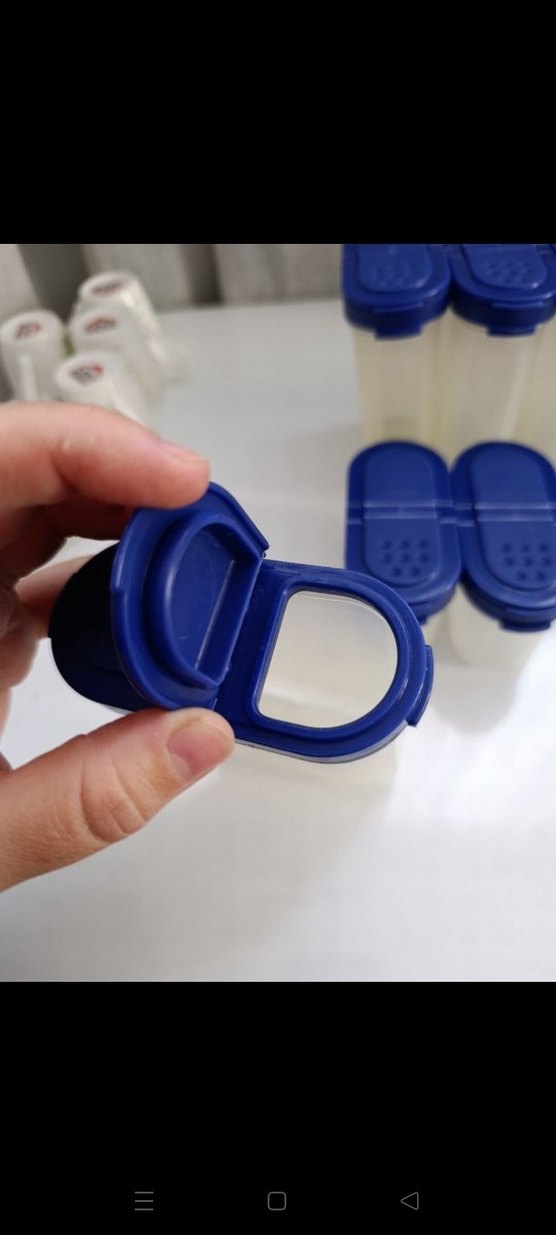 Mavi Plastik Baharatlık Seti - Görsel 4