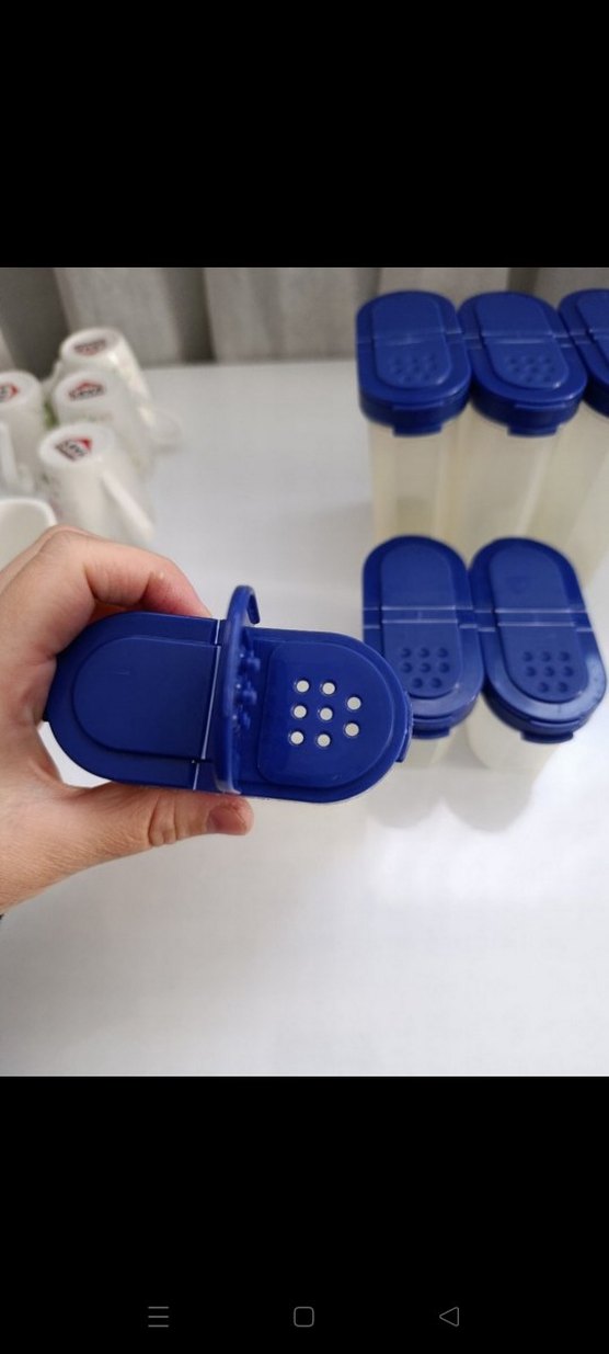 Mavi Plastik Baharatlık Seti - Görsel 2