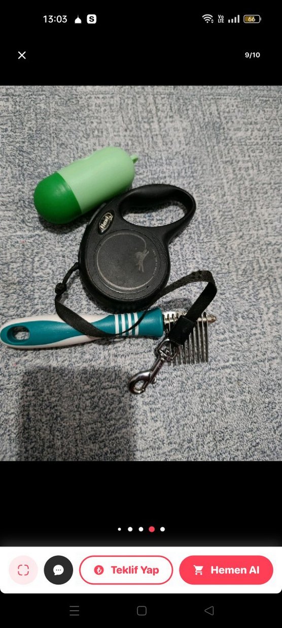 Kedi Aksesuar Seti: Tasma, Poop Torbası ve Tüy Tarağı - Görsel 3