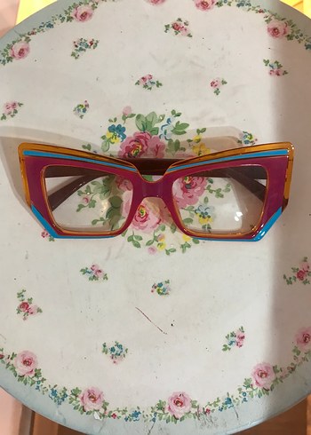 Kadın Çok Renkli Retro Gözlük - Görsel 4