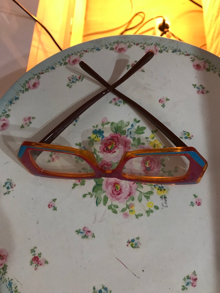 Kadın Çok Renkli Retro Gözlük - Görsel 2