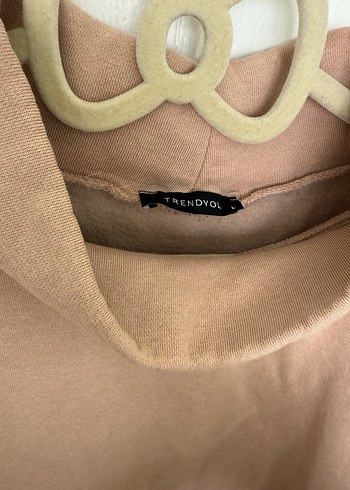 l Beden Trendyol Milla Bej Kadın Oversize Sweatshirt