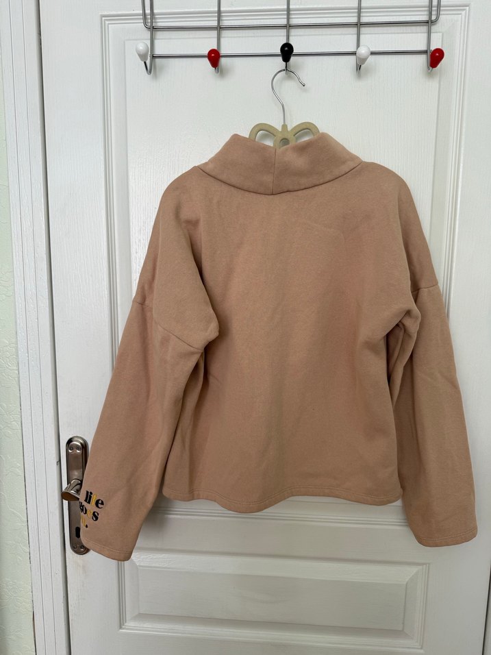 Trendyol Milla Bej Kadın Oversize Sweatshirt - Görsel 3