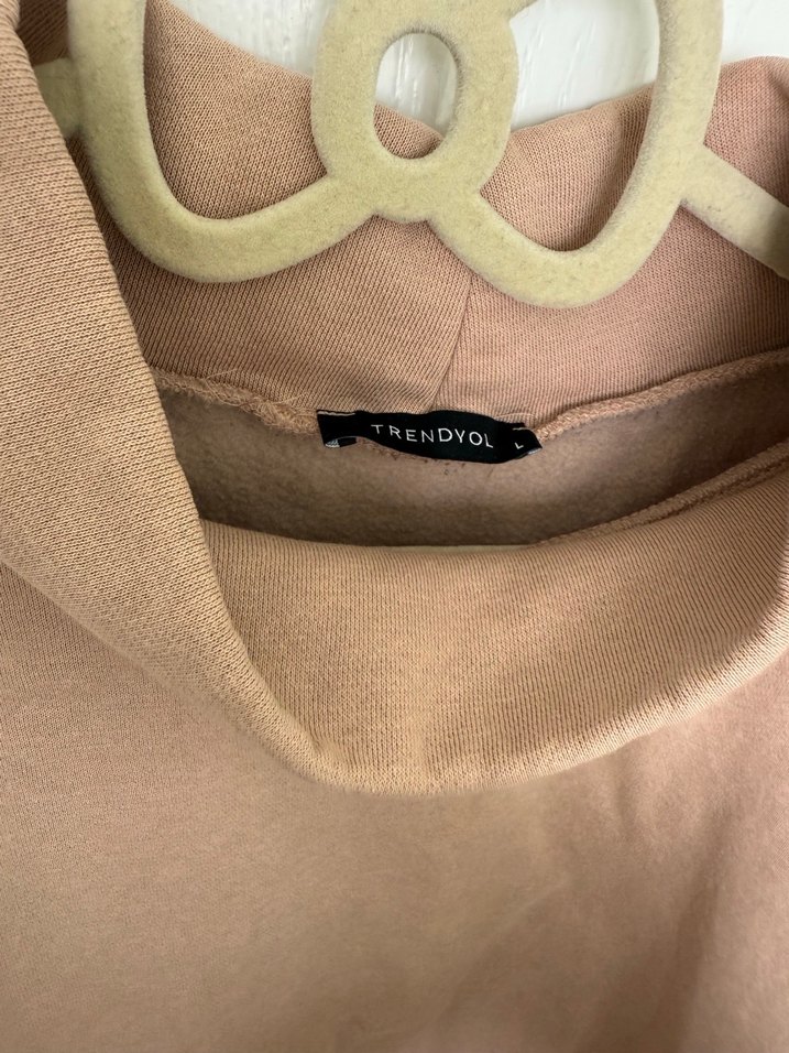 Trendyol Milla Bej Kadın Oversize Sweatshirt - Görsel 2