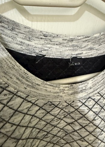 Gri Baskılı Sweatshirt - Görsel 2