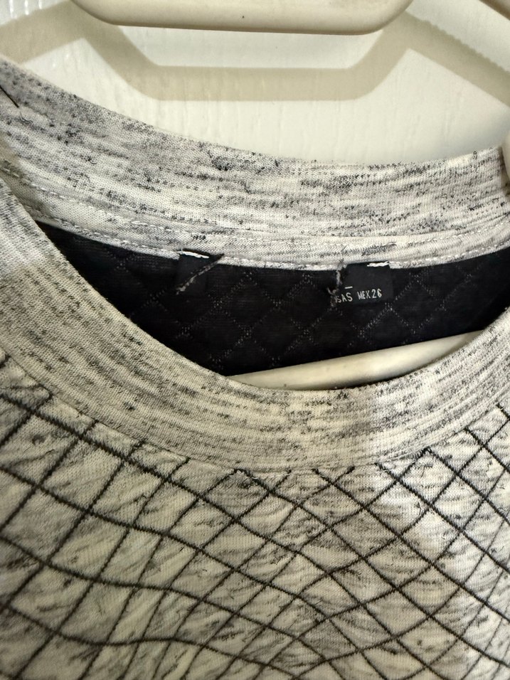 Gri Baskılı Sweatshirt - Görsel 2