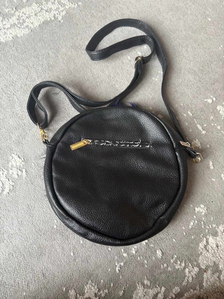 Mavi Kürk Detaylı Kadın Çanta - Görsel 2