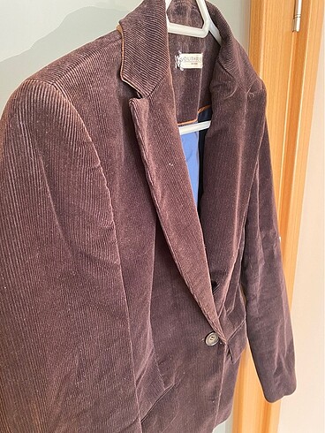 LC Waikiki Lcw Southblue Kadife blazer ceket