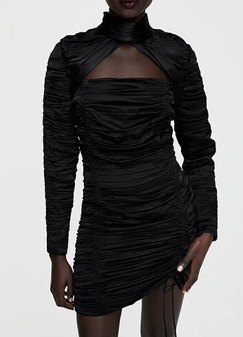 Zara Limited Edition Serisi Drapeli Elbise 