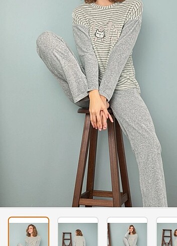 Sevim marka kadife pijama takımı - Görsel 7