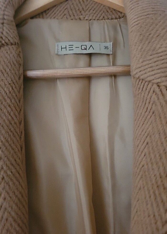 HE-QA marka kaşe kaban - Görsel 4