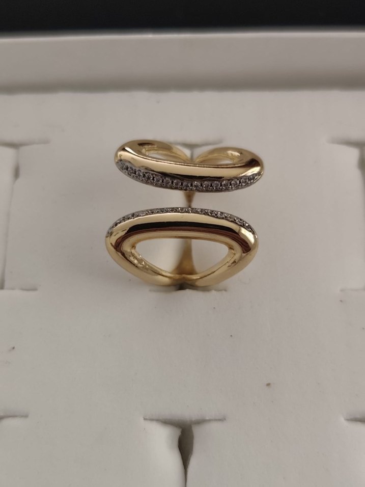 Altın Kaplamalı Kadın Yüzük - Görsel 2