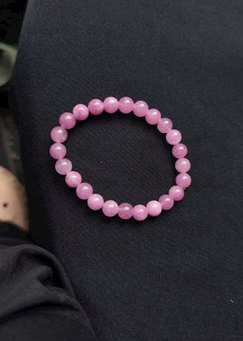 Pembe Boncuklu Kadın Bileklik - Görsel 6