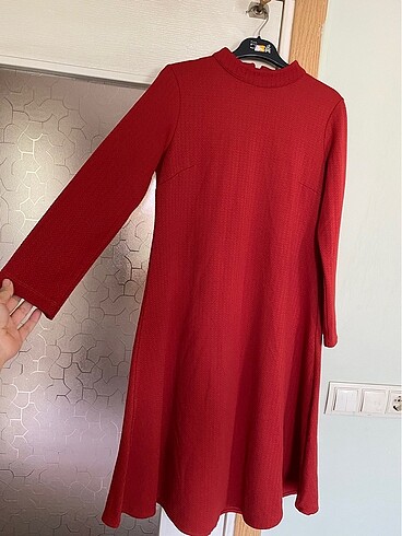 36 Beden Kiremit rengi tunik