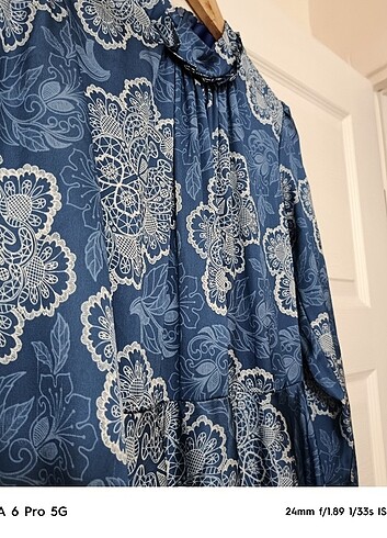 Şık saten elbise - Görsel 5