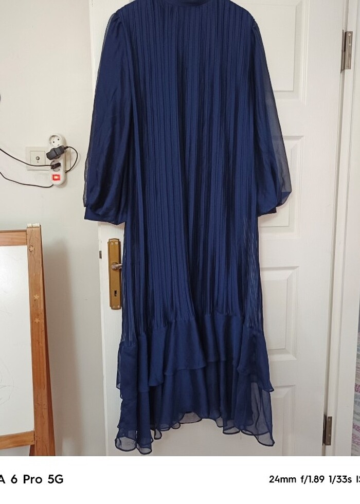 Janjan Şifon elbise - Görsel 4